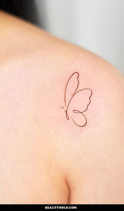 Small Trendy Tattoos Simple, Tattoo That Signifies Strength, Tattoo 18th Birthday, Personality Tattoos Ideas, Kismet Tattoo Ideas, Small Girlie Tattoos Ideas, Cute Tattoo Ideas Aesthetic, Subtle Butterfly Tattoo, Beautiful Fine Line Tattoos