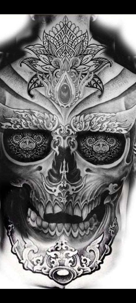 Full Back Tattoo Designs Men, Mens Full Body Tattoo, Skull Back Piece Tattoo, Maori Tattoo Designs Men Sleeve, Backpeace Tattoo, Skull Back Tattoo, Back Piece Tattoo Men, Backpiece Tattoo, Cool Back Tattoos