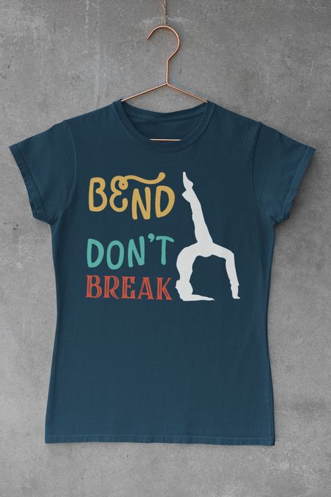 Yoga Jokes, Yoga Tee Shirt, Yoga Tshirt, Cool Graphic Tees, Yoga Clothes, Perfect Shirt, Classic T Shirts, Loose Fitting, Graphic Tees