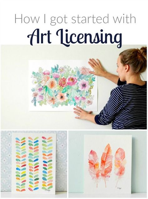 Hi guys! This post is for all you artists! Today I want to talk about art licensing, how I got my feet wet in the art licensing world, and give you a few tips on getting started with licensing your ow Licensing Art, Art Biz, Business License, Table Ware, Art Worksheets, Sell My Art, Business Minded, Artist Business, Smart Business