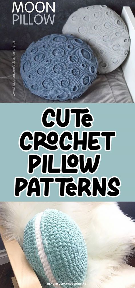 If you’re looking for cute crochet pillow patterns, I’ve got you covered. Crochet pillows make such great additions to any home decor. You'll find crochet moon pillows, crochet macaron pillow, ice cream pillows, heart pillows, and more. Round Crochet Pillow Patterns, Crochet Pillow For Men, Crochet Back Pillow Pattern, Large Crochet Pillow, Crochet Round Pillow Pattern, Crochet Pillow Circle, Crochet Garlic Pillow, Crochet Plush Pillow Free Pattern, Crochet Circle Pillow