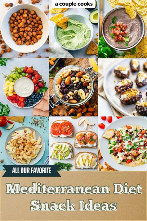 Beat hunger the Mediterranean way! Here's a guide to delicious and nutritious Mediterranean diet snacks packed with protein, healthy fats, and fiber to keep you satisfied between meals. #mediterraneandiet #mediterraneandietsnacks #snack #snackideas #easysnacks #easysnack #healthysnacks #healthysnack Mediterranean Diet Quick Recipes, Meditterean Diet Recipes Snacks, Medeteranian Diet Snacks, Mediterranean Snack Ideas Healthy, Snacks On Mediterranean Diet, Weight Watchers Mediterranean Diet, Healthy Food Mediterranean, Mediterranean Diet Pantry Staples, Snacks Mediterranean Diet