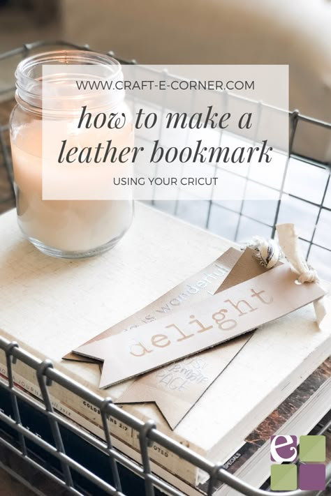 Using your Cricut Maker, learn how to cut leather and apply iron-on to make a bookmark! This DIY makes great gifts and is perfect for the avid book-lover. Leather Bookmark Diy, Short Bedtime Stories, Cricut Iron On Vinyl, Cricut Leather, Cricut Maker Projects, Bookmark Diy, Leather Bookmarks, How To Make Leather, Idee Cricut