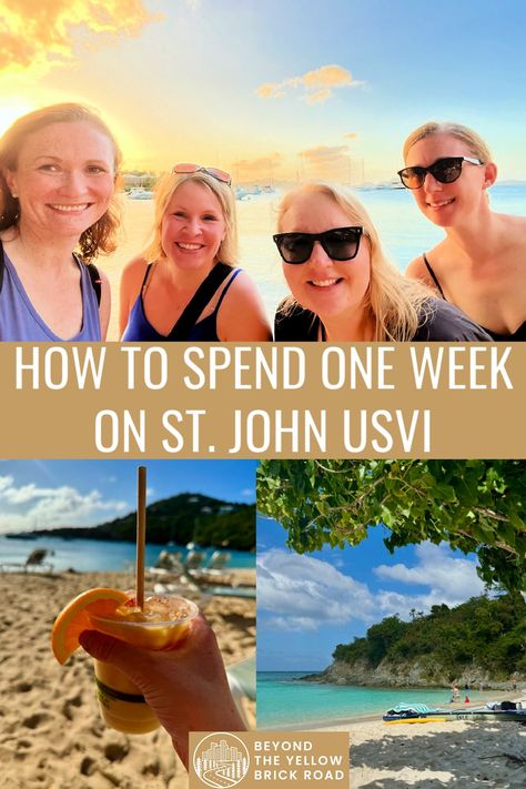 My 7 Day St. John itinerary guides you through a week of fun on the smallest island in the U.S. Virgin Islands. With beaches, hikes, restaurants, and more, one week on St. John will fly by! St John Island, St John Virgin Islands Resorts, U.s. Virgin Islands, Us Virgin Islands Vacation, St John Restaurant, What To Pack For Vacation, St John Virgin Islands, Virgin Islands Vacation, St Thomas Virgin Islands