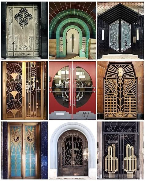 Art Deco | ART DECO DOORS, 1930s: Art Deco Architecture 1920s, 1930 Interior Design, Art Deco Elevator, Art Deco Walls, Art Deco Entrance, Art Deco Theater, Art Deco Doors, Art Deco Floor, Art Deco Arch