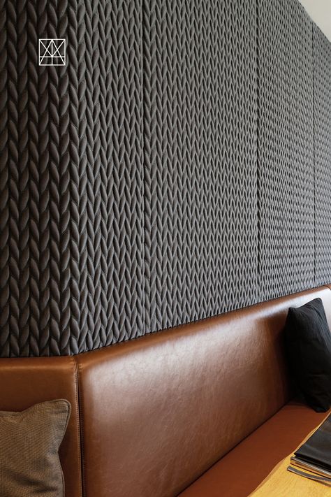 Woven from Merino Wool, Casalis Cello is a 3D textile with fantastic acoustic properties and luxurious texture.This singular 3D fabric is designed to create air pockets that are soft to the touch yet have a striking visual effect. #acousticdesign #acousticpanels #partitionwalls #wallsystems #demisingwalls #impactacoustic #AcousticCeilingPanels #ceilingcloud #floatingceiling #ceilingpanel #ecodesigns #habitatmatter Acoustic Wall Panel Design, Acoustic Panelling, Floating Ceiling, Fabric Wall Panels, Tv Wall Panel, Acoustic Wall Panel, Japanese Inspired Home, Leather Wall Panels, Acoustic Ceiling Panels