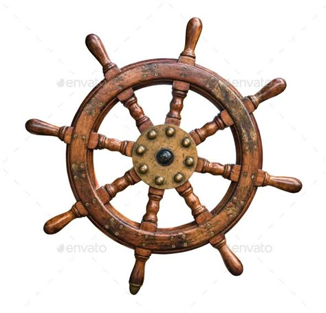 Undead Pirate, Ship Wheel Tattoo, Ship Wheel Decor, Pirate Ship Wheel, Ship Steering Wheel, Nautical Clipart, Wheel Tattoo, Art Boots, Boat Wheel