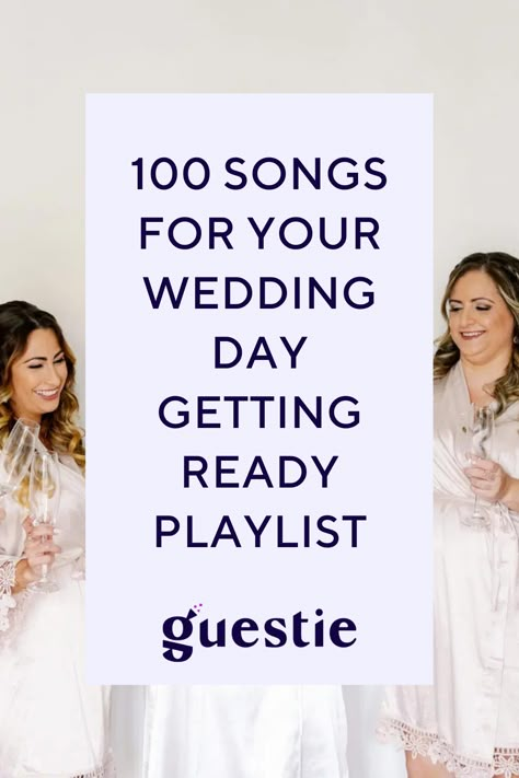 Pre Wedding Playlist, Morning Of Wedding Playlist Songs, Wedding Song Checklist For Dj, Wedding Day Playlist Getting Ready, Wedding Morning Playlist Brides, Wedding Getting Ready Playlist, Wedding Morning Playlist, Wedding Playlist Names, Wedding Song List Checklist