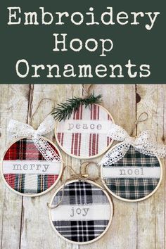 Reading Embroidery, Embroidery Hoop Ornaments, Diy Christmas Ornaments Rustic, Hoop Ornaments, Ornaments Diy Christmas, Diy Snowman Ornaments, Neli Quilling, Embroidery Hoop Crafts, Christmas Crafts To Sell