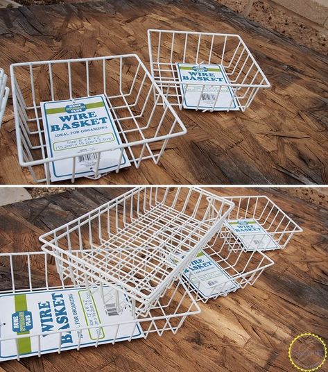 Cheap Closet, 99 Cent Store, Diy Organizer, Diy Basket, Wire Basket, Décor Diy, Wire Baskets, Amazing Diy, Dollar Store Crafts