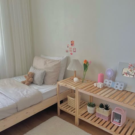 #room #roomdecoration #aestheticroomdecor #koreanstyle #pinterestinspired #minimalistbedroom Korean Room, Small Room Makeover, Hiasan Bilik Tidur, Pastel Room, Pinterest Room Decor, Study Room Decor, Makeover Bedroom, Minimalist Room, Cozy Room Decor