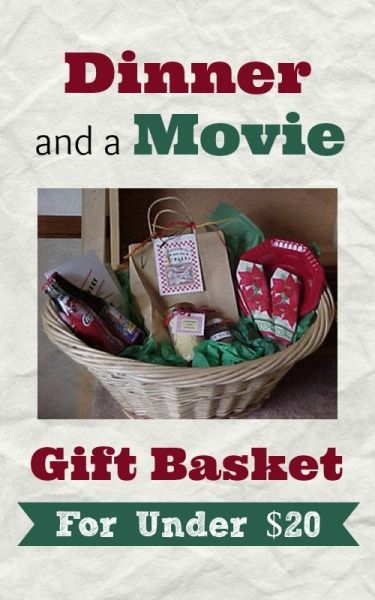 Make this gift basket for a couple in need of a date night. This page is about making a dinner and a movie gift basket. Dinner Gift Basket, Game Night Gift Basket, Family Movie Night Gift, Date Night Basket, Movie Basket, Easy Gift Baskets, Movie Basket Gift, Popcorn Gift Basket, Movie Night Basket