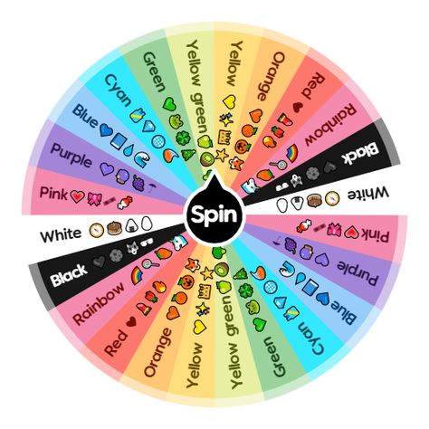 Dti Challanges Wheel, Wheel Of Color, Spin The Wheel Gacha Oc, Spin The Wheel Ideas, Spin The Wheel Oc Challenge, Oc Spin The Wheel, Oc Wheel, Random Color Generator, Color Wheel Ideas