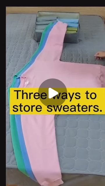 How To Fold Long Sleeve Shirts For Drawers, Fold Sweatshirts To Save Space, Folding Plus Size Clothes To Save Space, Folding Cardigans To Save Space, Folding Jumpers To Save Space, Folding Sweatpants To Save Space, Folding Blankets To Save Space, How To Fold Bras In Drawer, How To Fold Pants To Save Space