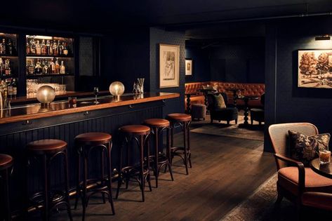 Speakeasy Decor Bar, Home Lounge Room, Home Lounge Room Bar, Bar Lounge Room, Speakeasy Decor, Whiskey Room, Speakeasy Bar, Home Lounge, The Hoxton