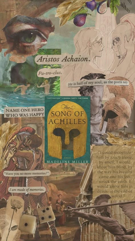 the song of achilles As The Poets Say, Achilles Patroclus, Greek Aesthetic, Madeline Miller, Mythology Books, Achilles And Patroclus, The Song Of Achilles, Song Of Achilles, Vintage Poster Design