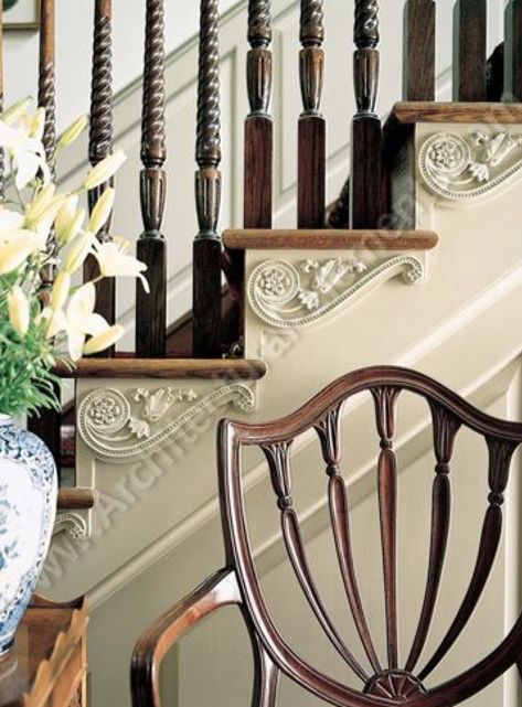 Victorian Stairs, Stair Brackets, Real Estat, Ivy House, Stair Case, Wood Craft, Southern Charm, Craft Patterns, Architectural Elements