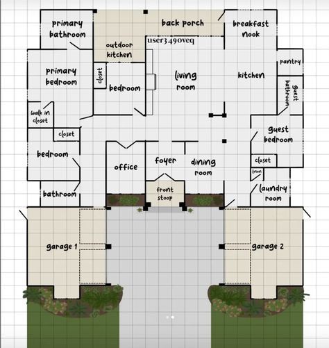 Cute Bloxburg Mansion Layout, One Story Mansion Floor Plan Bloxburg, Bloxburg House Layout 1 Story Mansion, Regina George House Layout, Roblox Bloxburg Mansion Layout 3 Story, Bloxburg Farmhouse Ideas Layout, One Floor House Layout Bloxburg, Bloxburg One Story House Layout Mansion, Types Of Bloxburg Houses