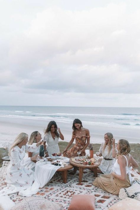 A Picnic, Beach Picnic, The Ocean, A Table, The Beach