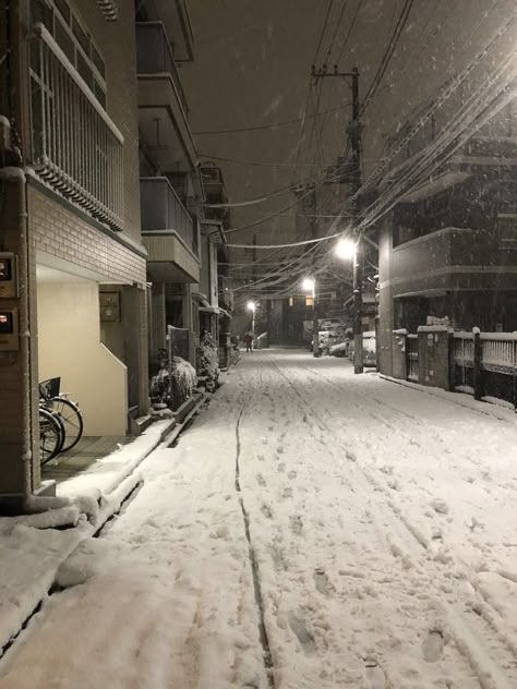 Snow In Japan, Winter In Japan, Japan Vibes, Japan Core, Snow Night, Japan Winter, Japan Life, Winter City, Asian Aesthetic