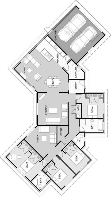 Double Master House Plans, Living Room Ideas Open Floor Plan, Smart House Plans, Four Bedroom House Plans, 2d Floor Plan, 3d Floor Plans, Designer House, 3d Floor Plan, House Plans Mansion