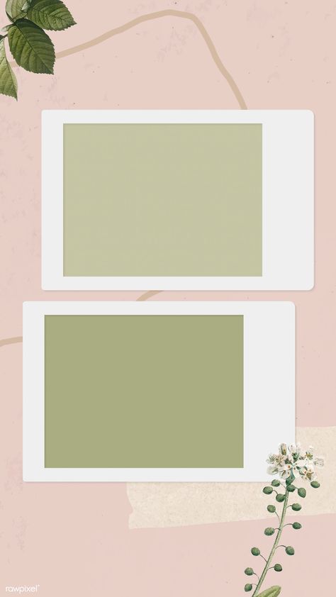 Blank collage photo frame template on pink background vector mobile phone wallpaper | premium image by rawpixel.com / NingZk V. Blank Templates Background Aesthetic, Two Frames Background, Two Frame Template, Background For Photo Frame, Frame For Two Photos, Wallpaper Backgrounds Editing, Polaroid Background Frames, Photo Frame Background Design, Cute Photo Template