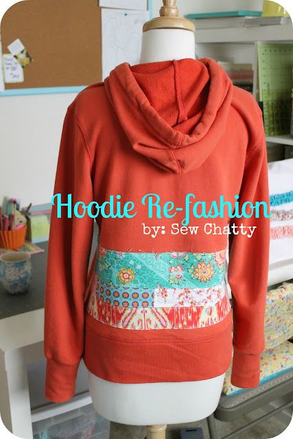 Refashion Sweatshirt, Applique Hoodie, Sweatshirt Makeover, Sweatshirt Refashion, Hoodie Diy, Hoodie Refashion, Upcycle Sewing, Diy Sweatshirt, Diy Vetement