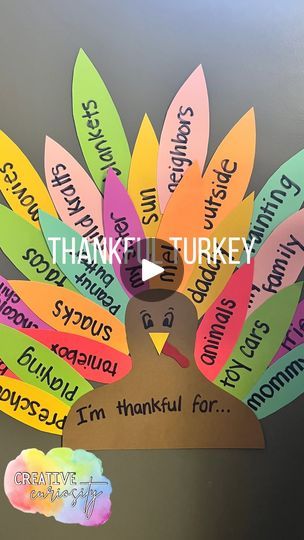 2.7K reactions · 1.1K shares | This is one of my FAVORITE traditions we do every year - making a thankful Turkey!

Comment THANKFUL and I’ll send you the link to my favorite pack of cardstock that’s perfect for this 🦃 

Check it out 👇🏼

🦃 What is it? 
A Thankful Turkey is a little Turkey you make out of paper. Starting on November 1, you add a paper feather every day and have your child name something they are THANKFUL for. Each day until Thanksgiving, add a feather to make your turkeys feathers grow and grow!

🦃 How do I prep it?
Use scissors to cut out a brown body, and a bunch of different colored feathers. Tape them on a wall or door in your home to add to each day! Make sure it’s somewhere visual for your child to see.

🦃 How do I teach my toddler about being thankful?
🧡 Talk a How To Make A Feather, Toddler November Activities, Turkey Day Crafts, Thankful Turkey Craft For Kids, Thanksgiving Day Activities, Thankful Projects, Thankful Crafts, Colored Feathers, Diy Turkey