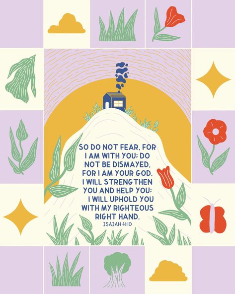 Do not fear because God is with you. He will strengthen you and help you. #jesus #faith #illustration #jesuslovesyou #christianart Bible Verse Illustration, Faith Illustration, Church Notes, Jesus Saves Bro, Christian Graphics, Worship Art, Jesus Artwork, Prayer Wall, Bible Illustrations