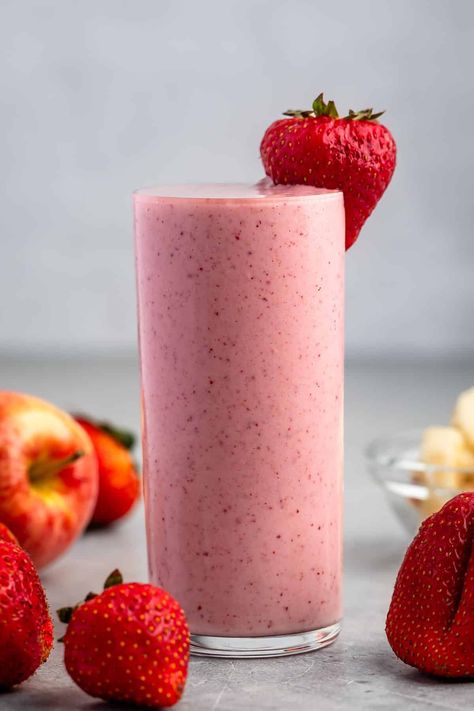 Copycat Jamba Juice, Smoothie With Apple, Blueberry Mango Smoothie, Strawberry Banana Smoothie Recipe, Banana Oatmeal Smoothie, Breakfast Juice, Fruit Smoothie Recipes Healthy, Bizarre Foods, Jamba Juice