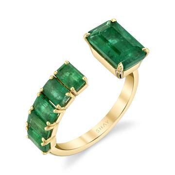 Trapiche Emerald Ring, Shay Jewelry, Rose Gold Emerald Ring, Black Gold Ring, Spiral Ring, Initial Ring, Rose Yellow, Emerald Ring, Perfect Ring