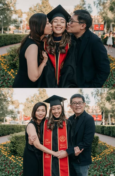 USC Graduation Portraits With Family of Class of 2022 in Los Angeles, California Family Graduation Pictures, Convocation Photography, Poses For Graduation Photos, Usc Graduation, Graduation Pose, Graduation Pic Ideas, Nursing Graduation Pictures, College Graduation Pictures Poses, College Graduation Photoshoot