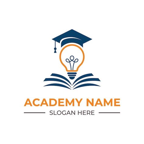 Education and graduation academy logo | Premium Vector #Freepik #vector #degree #university-degree #graduate-student #degree-cap Student Association Logo Design, Academy Logo Design Ideas, Education Logo Ideas, Education Logo Design Ideas, School Logo Design Ideas, Education Cap, Association Logo Design, Institution Logo, Academy Logo Design