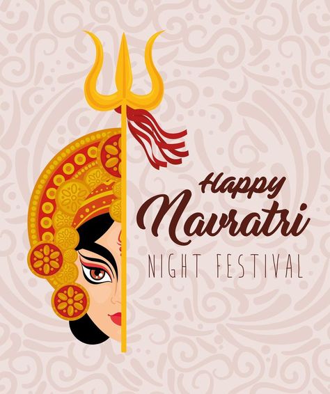 Navratri Poster Design, Navratri Poster, Nava Durga, Navratri Celebration, Durga Face, Celebration Poster, Art For School, Little Krishna, Prize Winning