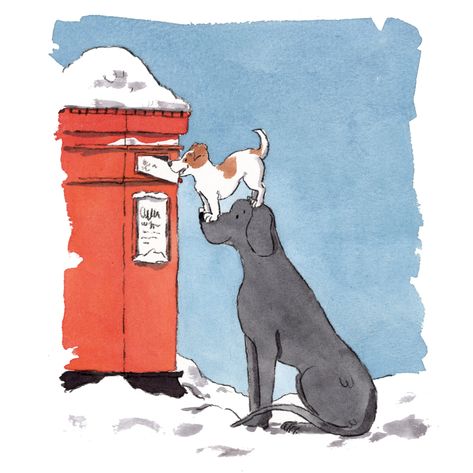 The Christmas Cards have sold out!! – Iain Welch Art and Design Christmas Puppy Drawing, Dog Christmas Card Illustration, Dog Christmas Illustration, Christmas Dog Art, Christmas Card Illustration Design, Christmas Animals Illustration, Christmas Dog Drawing, Dog Christmas Card Ideas, Dog Christmas Cards