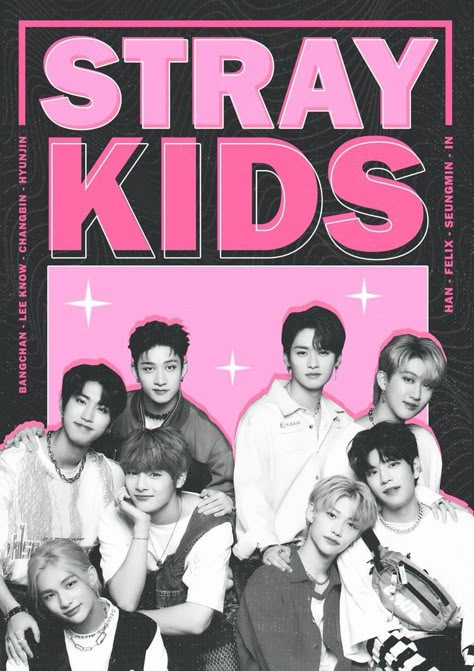 Straykids Poster, Skz Poster, Posters Kpop, Y2k Posters, Pop Posters, Y2k Wallpaper, K Wallpaper, Pink Posters, Poster Room