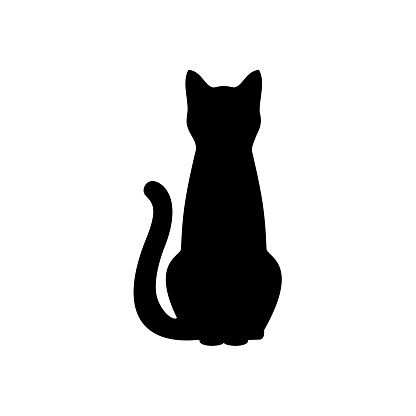 Cat Shadow Silhouette - Free vector graphic on Pixabay Simple Silhouette Drawing, Sitting Cat Silhouette, Cat Wallpaper Aesthetic Black, White Cat Wallpaper Aesthetic, Black And White Cat Wallpaper, Wallpaper Aesthetic Black And White, Cat Face Tattoo, Black Cat Shadow, White Cat Wallpaper