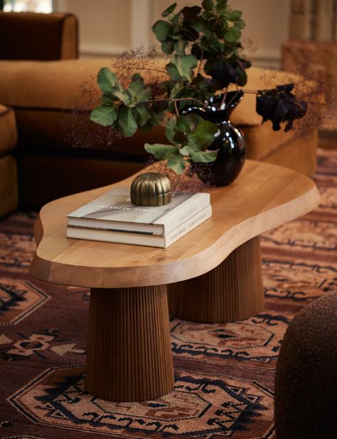 Cleeves Oak Coffee Table Layering Coffee Tables, Abstract Coffee Table Wood, Nestled Coffee Tables, Cool Wooden Furniture, Bobo Coffee Table, Coffee Table Light Wood, Pill Shaped Coffee Table, Scandanavian Coffee Table, Mid Century Modern Coffee Table Decor