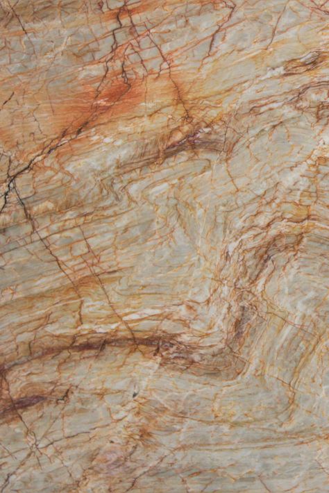 The dry browns and subtle oranges of Nacarado call you to a desert scene. Mellow and warm, the Brazilian quartzite is perfect for bathrooms, fireplaces, and exterior countertops. // Thickness 2cm, 3cm / Finish: Honed, Leathered, Polished Orange Quartz Countertop, Brown Stone Countertops, Brown Marble Kitchen Countertops, Brazilian Quartzite, Mom Bathroom, Caesarstone Countertop, Marble Countertops Kitchen, Ppg Paint, Desert Scene