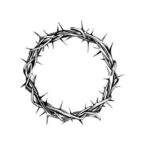 Crown Of Thorns Illustration, Tattoo Art Drawings Men, Crown Of Thrones Tattoo, Crown Of Thorns Tattoo Women, Crown Of Thorns Aesthetic, Jesus Thorn Crown Tattoo, Jesus Crown Of Thorns Tattoo, Crown Of Thorns Drawing, Thorn Wreath