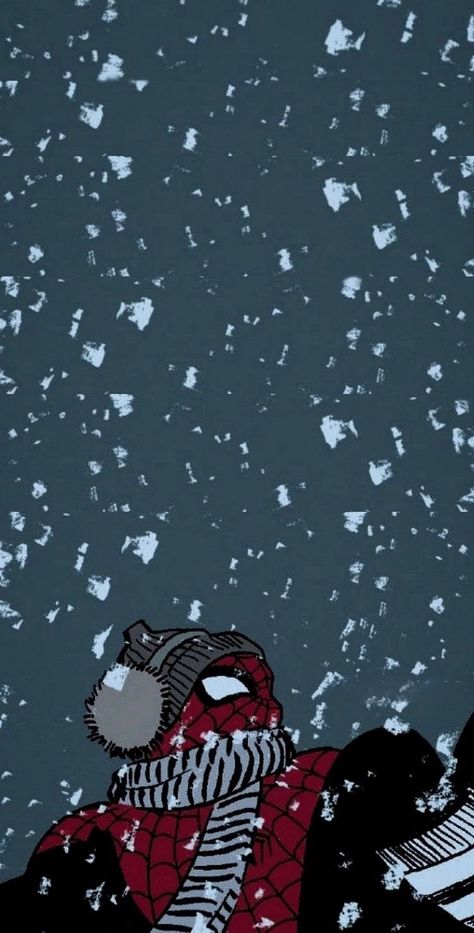 Spider Man Winter Wallpaper, Marvel Winter Wallpaper, Spider Man Phone Wallpaper, Spiderman Winter Wallpaper, Christmas Spider Man Wallpaper, Spider Man Astethic Wallpaper, Spider Man Art Wallpaper, Spider-man Christmas, Spider Man Christmas Wallpaper