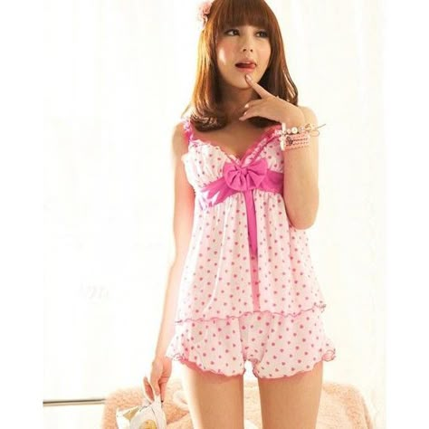 Bubblegum Coquette, Kawaii Pajamas, Pink Pjs, Gyaru Fashion, Pudding Cake, Dress Up Dolls, Cute Pajamas, J Fashion, Kawaii Clothes