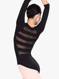 Kids Leotards, Mesh Leotard, Leotard Fashion, Black Leotard, Long Sleeve Leotard, Dance Tights, Leotards Ballet, Dance Leotards, Performance Wear