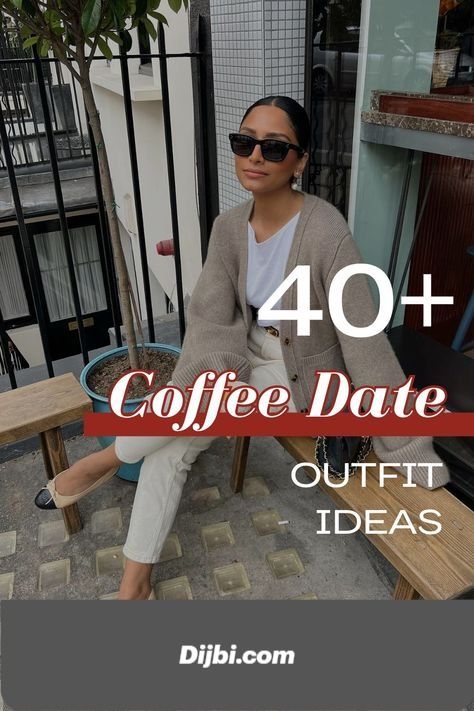 Comfy Cute Brunch Outfits, Call Brunch Outfit, Evening Coffee Date Outfit, Cute Outfits First Date, Brunch Outfit Cold Weather Casual, Coffe Date Pics Ideas, Casual Coffee Date Outfit Fall, First Date Brunch Outfit, First Date Fall Outfit Ideas