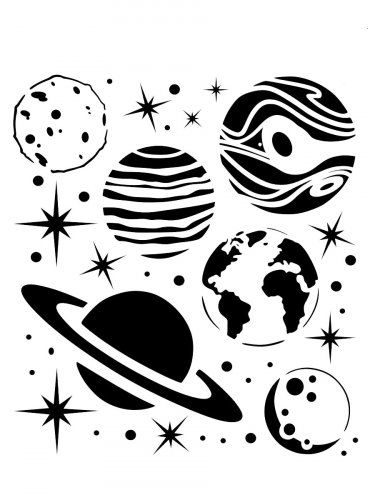 Printable Planets, Free Stencils Printables Templates, Stencils Printables Templates, Printable Stencil, Stencil Patterns Templates, Free Stencils Printables, Cool Stencils, Planet Drawing, Wood Burning Stencils