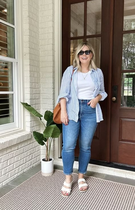 Midsize Fashion For Work, Cute Mom Outfits Midsize, Plus Size Summer Outfits Business Casual, Plus Size 30s Fashion, Size 13 Women Outfits, Casual Mid Size Summer Outfits, Trendy Mom Outfits Spring 2024, Midsize Office Outfit Summer, Size 20 Women Outfit Ideas Summer