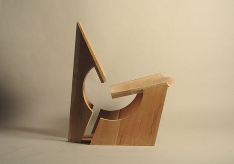 Easy Chair by Owen Read, via Behance Beach House Chairs, Furniture Design Competition, Organic Chair, Unique Chairs Design, Cnc Furniture Plans, Church Furniture, Cnc Furniture, Wood Crafting, Furniture Design Chair