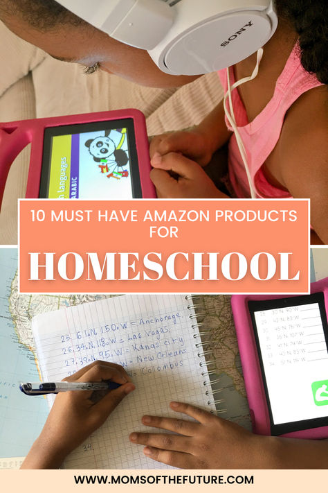 📚✨ 10 Must-Have Amazon Products for Every Homeschooling Family ✨📚  Looking to level up your homeschool setup or just getting started? My latest blog post has you covered with the 10 Must-Have Amazon Products for Homeschool that will keep your children engaged and your lessons organized! From tech essentials to hands-on learning tools, these picks are perfect for every homeschooling family. Must Have Homeschool Items, Homeschool Must Haves, Homeschool Essentials, Homeschool Tools, Abeka Homeschool, Homeschool Family, Homeschool Supplies, Tech Essentials, Preschool Colors