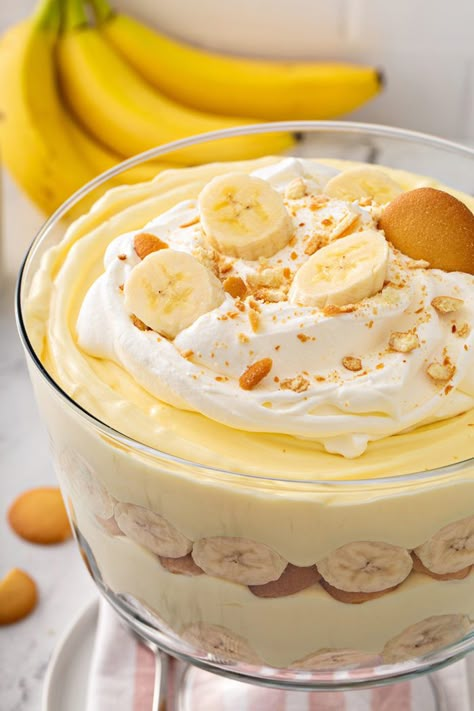 Banana Pudding From Scratch, Easy Banana Pudding Recipe, Homemade Vanilla Pudding, Easy Pudding Recipes, Milk Banana, Easy Banana Pudding, Banana Pudding Recipe, Homemade Banana Pudding, Banana Dessert Recipes