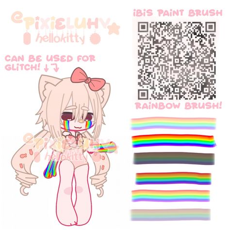 ibis paint x || brush || rainbow || glitch || gacha || repost = follow Candy Brush Ibis Paint, Leopard Print Brush Ibis Paint, Ibis Paint Brush Code Wings, Rock Brush Ibis Paint, Mlp Ibis Paint Brush, Hello Kitty Brush Ibis Paint, Scales Ibis Paint Brush, Kooleen Brush Ibis Paint, Gacha Lineart Brush